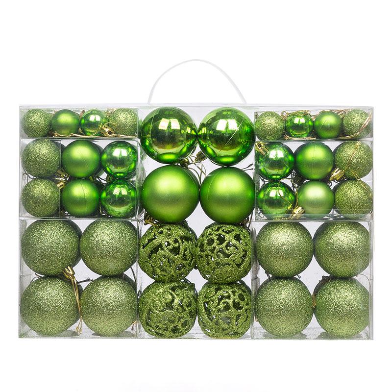 Boxed Set of 100 Christmas Ball Ornaments - 3/4/6cm Tree Decorations