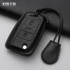 Leather Car Key Case Cover Shell For Vw Volkswagen Golf 7 Mk7 Tiguan Mk2 For Seat Ateca Leon Fr 2 Ibiza For Skoda Octavia Fob