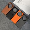 Luxury Vintage Plain Leather Phone Case for Xiaomi 13 Ultra Mi 14 Ultra Large Camera Hole Protection Anti Drop PC Hard Cover