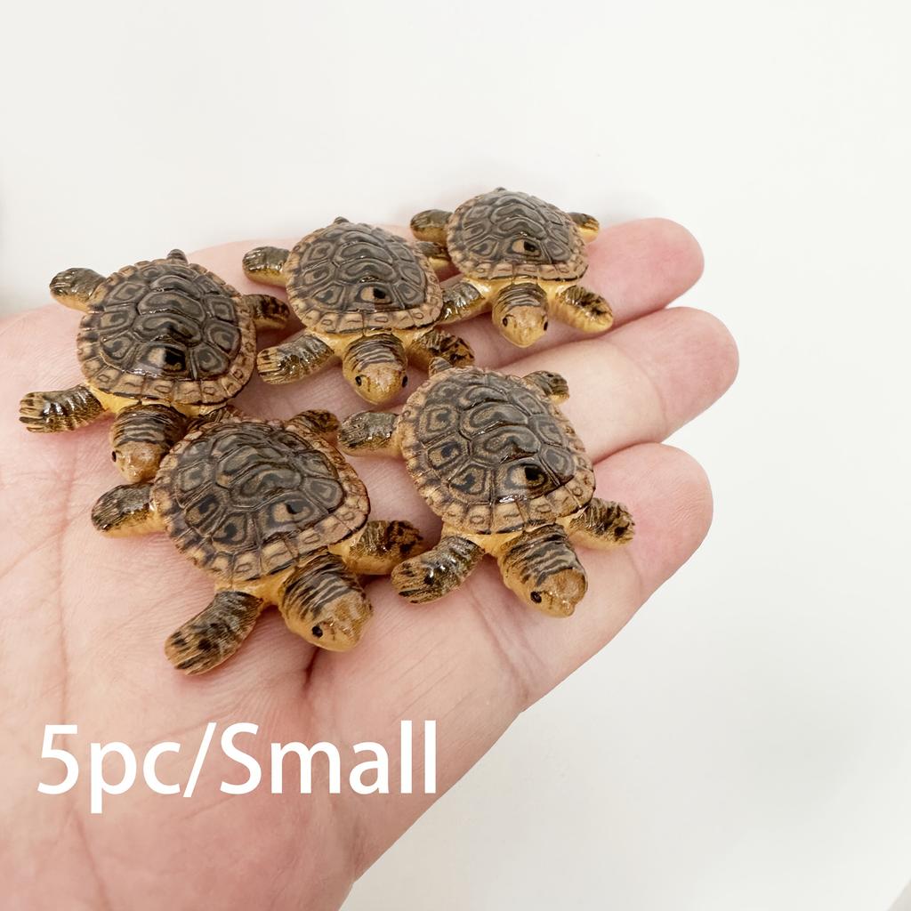 Schattige Schildpadden Familie Drijvers, Mini Aquarium Decoratie voor Vijver Vis Tank, Levensgetrouwe Drijvende Versiering, Cadeau voor Schildpad Liefhebber
