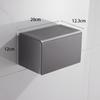 Yipan Punch-Free Gunmetal Grey Towel Rack & Tissue Box Holder
