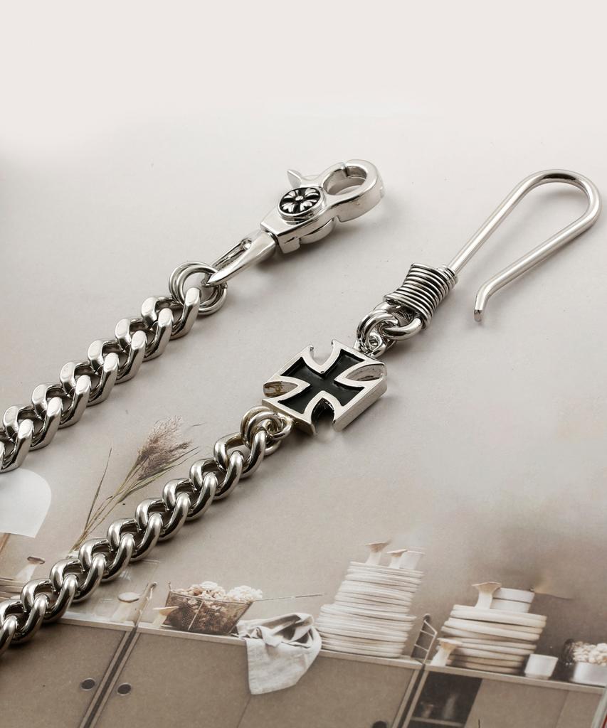 SHOVEOFF Svc-539 Handmade Cross Mix Fashion Pants Chain