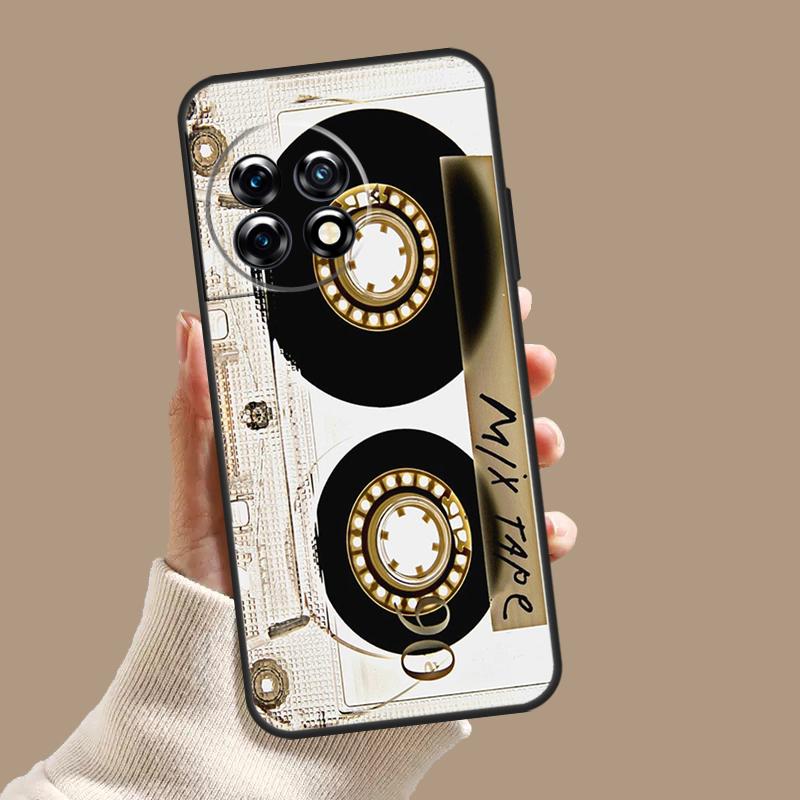 Art Cassette Tape Design Case For OnePlus Nord CE 5 2 3 4 Lite N30 OnePlus 13 11 12 15 13T 13R 10T 12R 9 10 Pro Cover