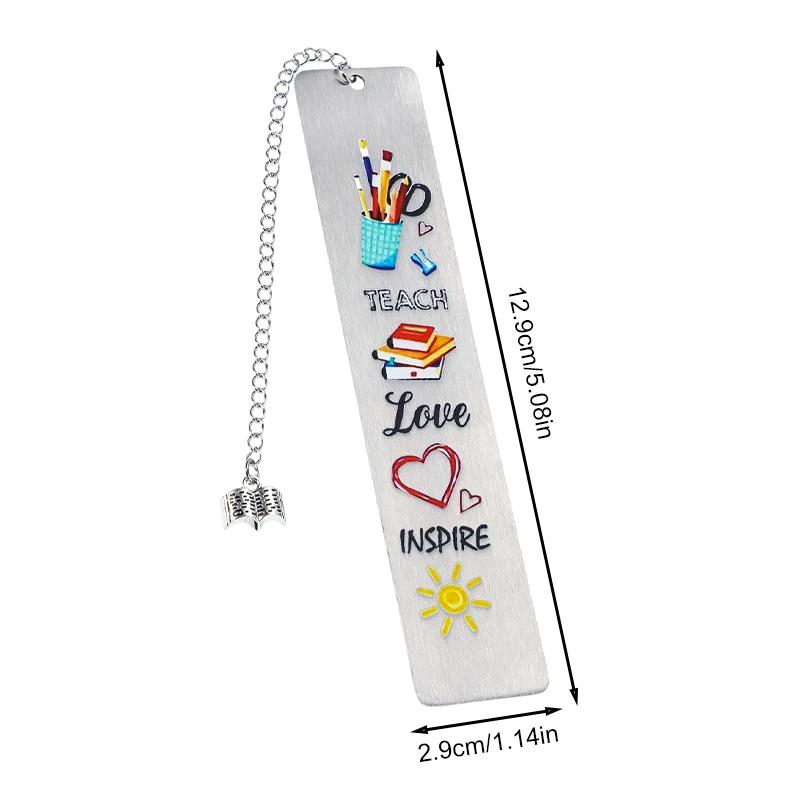 Stainless Steel Bookmark Lightweight Reading Accessories Teacher Gifts Metal Bookmarks For Reading Supplies Literature Lovers