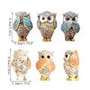 Sada 3 sošek sovy Neslyším Nevidím Nemluvím Zvířecí socha Ozdoby Domácí Kancelář Stolní dekorace