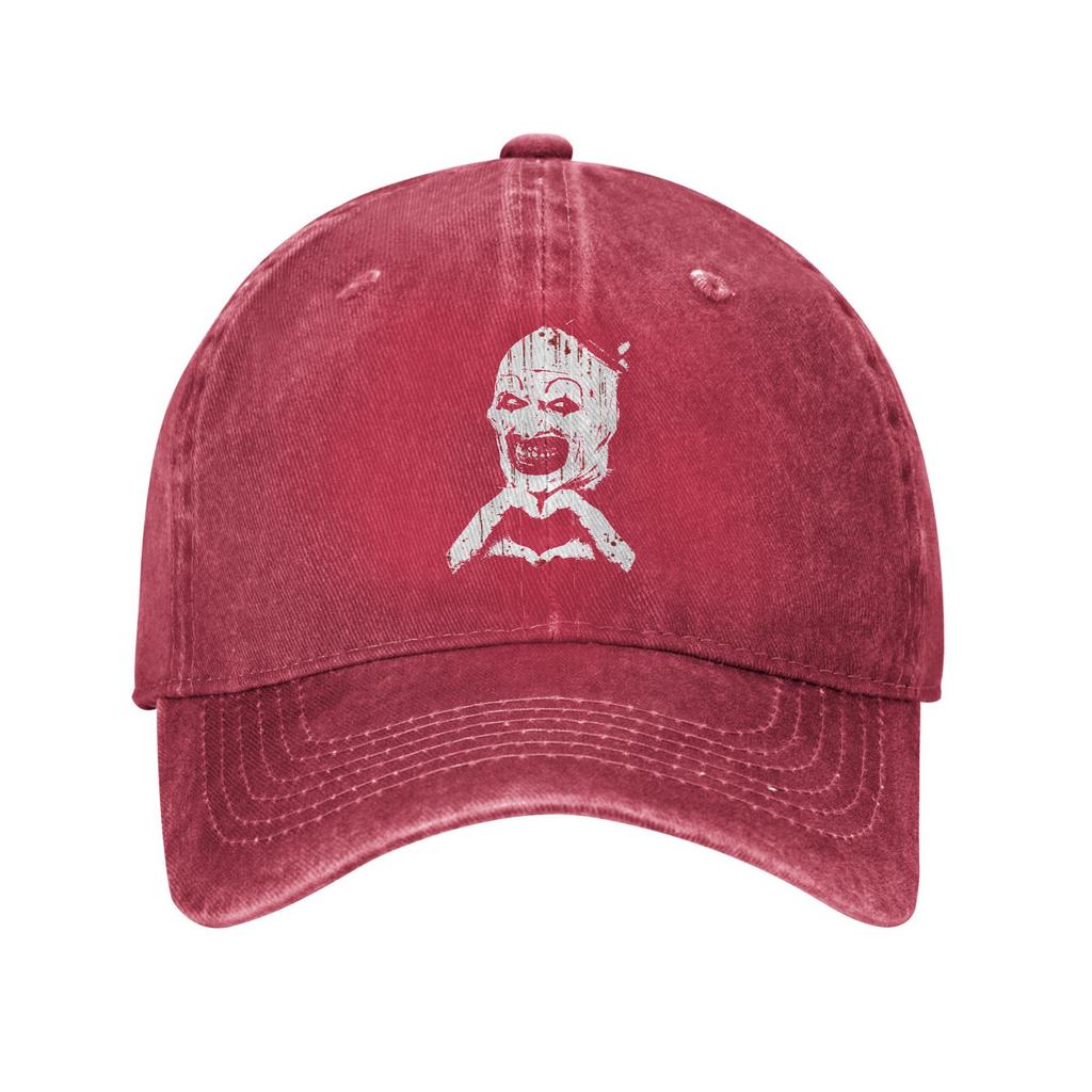 Art The Clown Terrifier Vintage Baseball Caps Retro Distressed Cotton  Headwear Unisex Style Outdoor Summer Soft Caps Hat