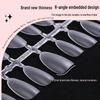 Clear Nail Tips - Almond, Oval, Stiletto, Round Shapes - European & American Popular Series