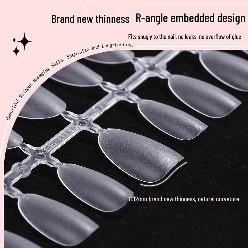 Clear Nail Tips - Almond, Oval, Stiletto, Round Shapes - European & American Popular Series