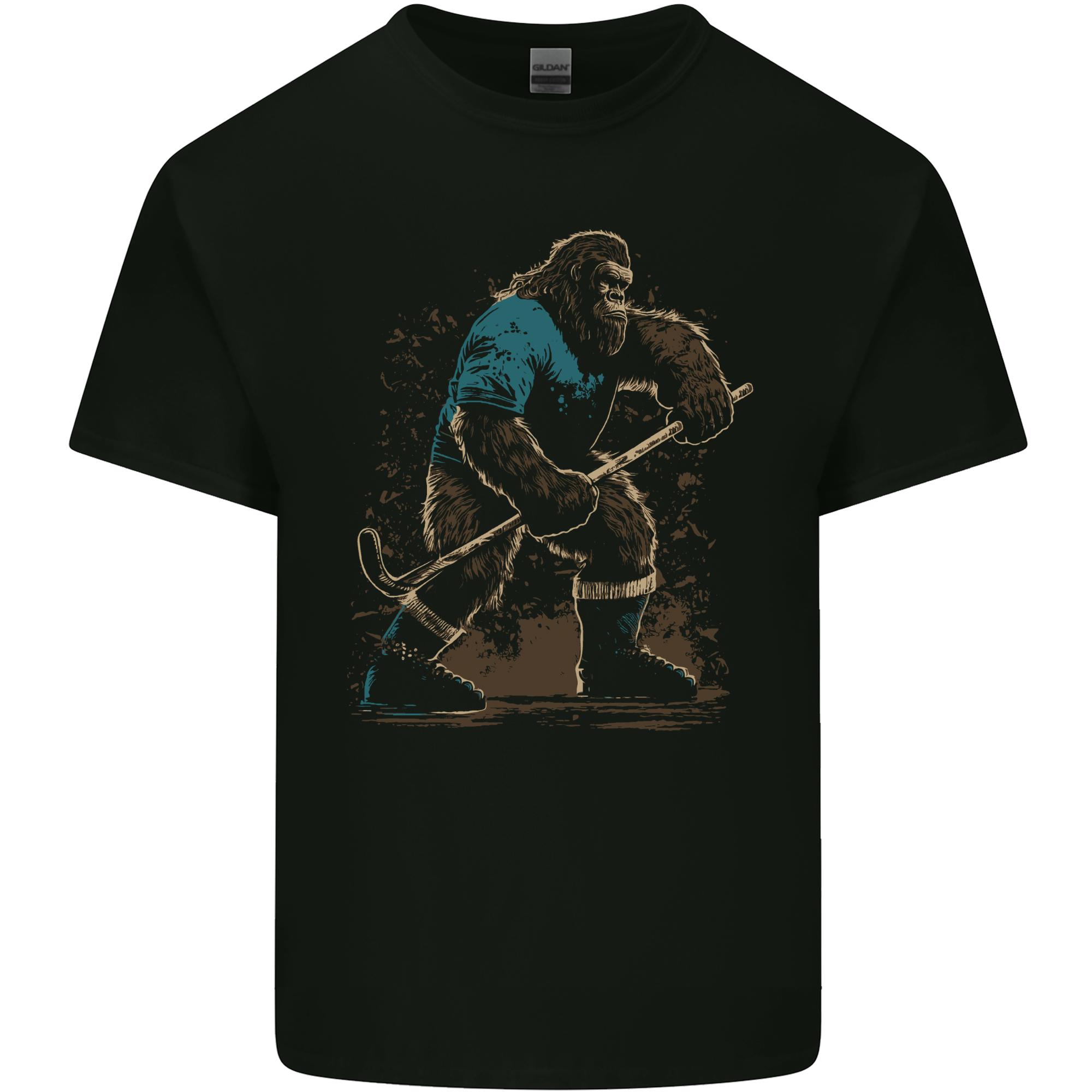 Bigfoot Hockey Player Unisexs Light Cotton TShirt S