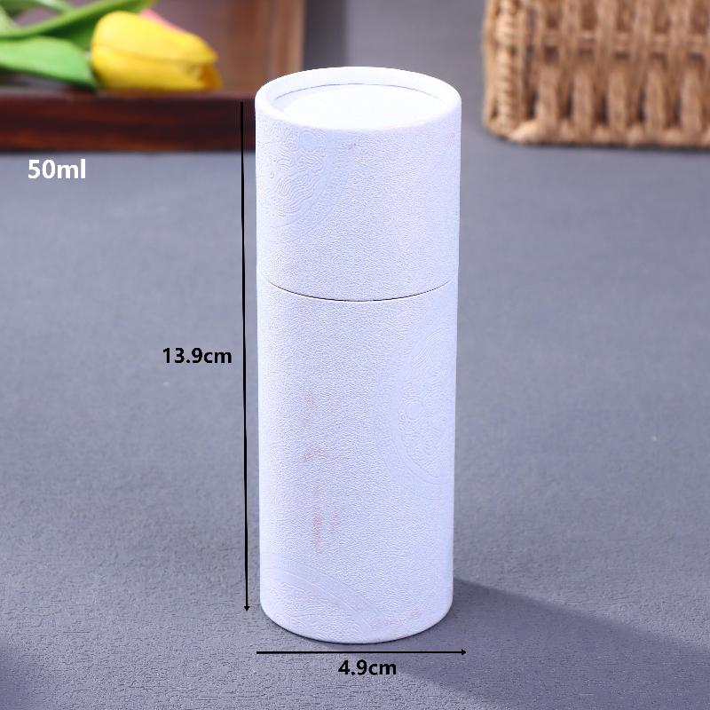 1 Pcs Copperplate Paper Tube Box Paper Gift Packaging Round Cylinder Oil Bottle Package Cardboard Tube For Essential Oil Perfume