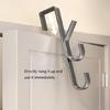Vertical Door Organiser Hooks Sturdy Mounting For Hats Keys Bags Rustproof Metal Coat Rack Home Essential