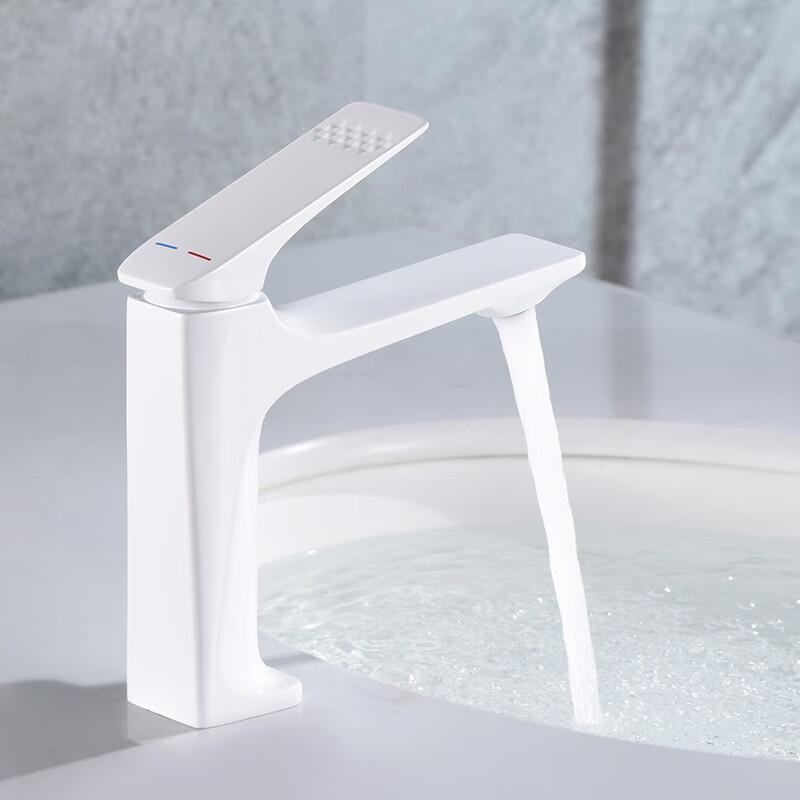 Yuzhuxun HC Light Luxury White Basin Faucet