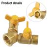 Adjustable Water Valve Valve Water Control Valve Brass Color Brass Tap Adapter Long-Lasting Performance OnOff Adjustable Valve