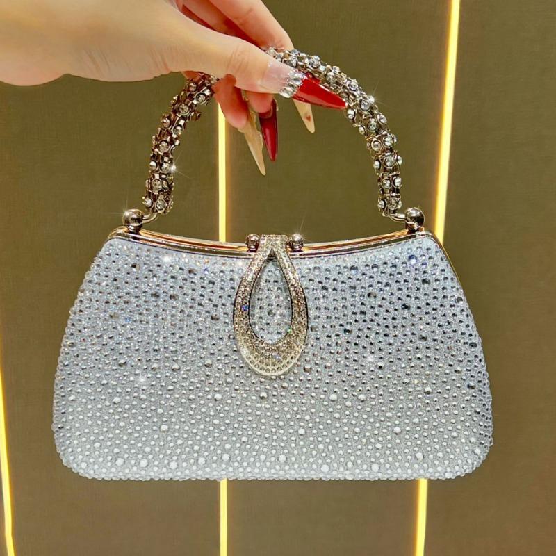 Модная и высококлассная вечерняя сумочка, сумка кроссбоди на цепочке, ручная сумка серебряный