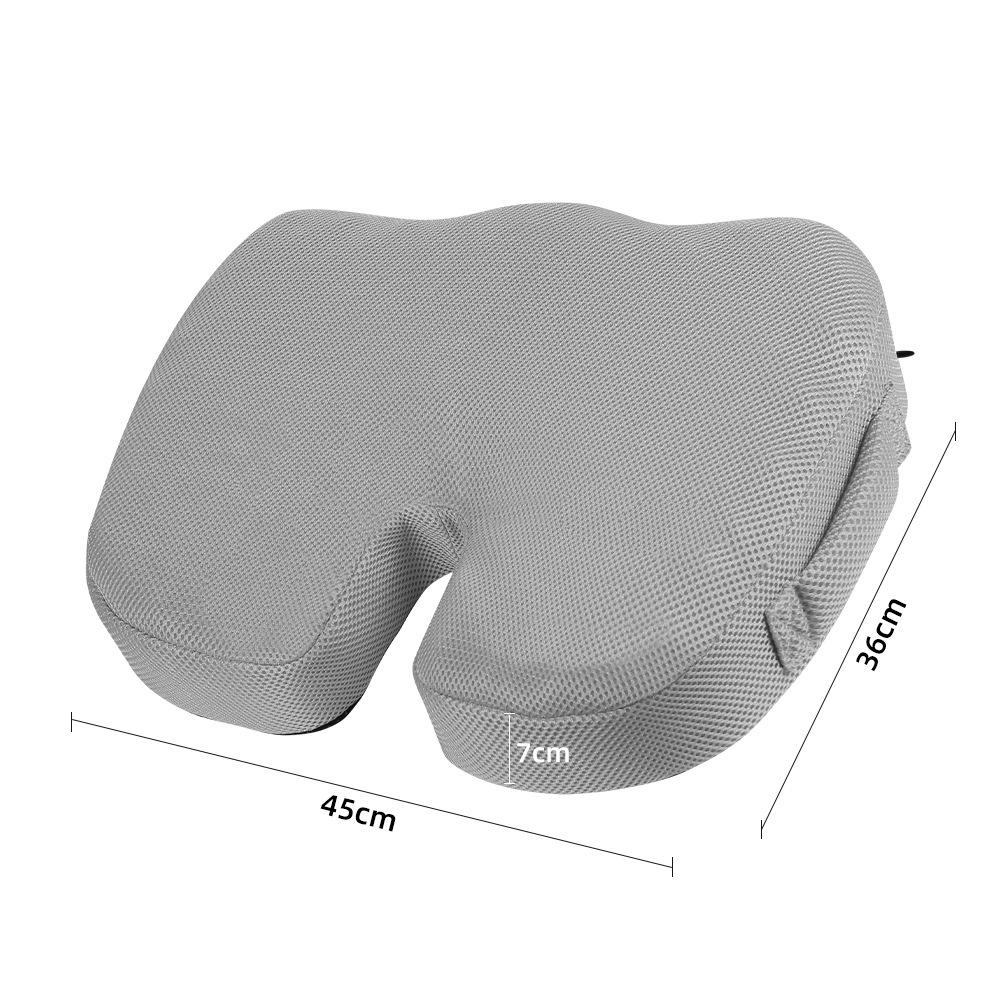 Comfortable breathable seat cushion, U-shaped design wave sponge massage cushion can relieve buttock pressure/coccyx pain