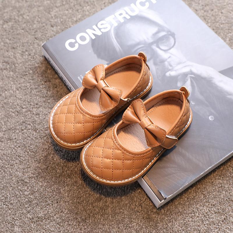 2024 New Leather Shoes for Girls Japan Style Cute Summer Breathable Baby Princess Simple Bow Children's Shoes Fashion Mary Janes