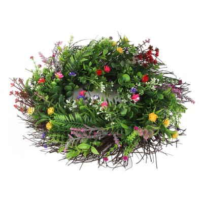 Spring Wildflowers Wreath for Front Door Dried Flower Artificial Wreath Hanging for Home Mall