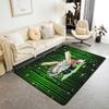 Erosebridal Navy Blue Baseball Ice Cream Area Rug 4'11" X 3'3" Ice Cream Drip Living Room Rugs Non Slip Baseball Glove Decorative Carpets Cu