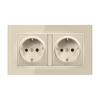 European Standard Wall Power Socket Panel Round Hole Panel Socket