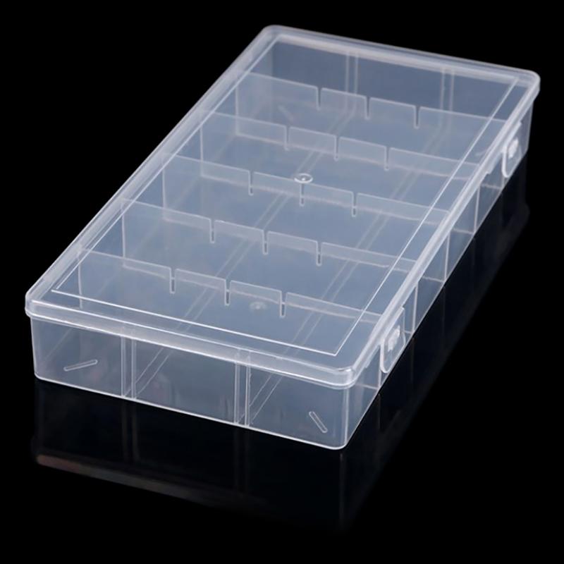 Transparent Fruit Fork Storage Box Organizer Plastic Storage Case Adjustable Container For Kids Fruit Fork Organizer Display Box