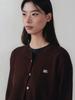Aenhacheu Logoplay Knit Cardigan Dark Brown