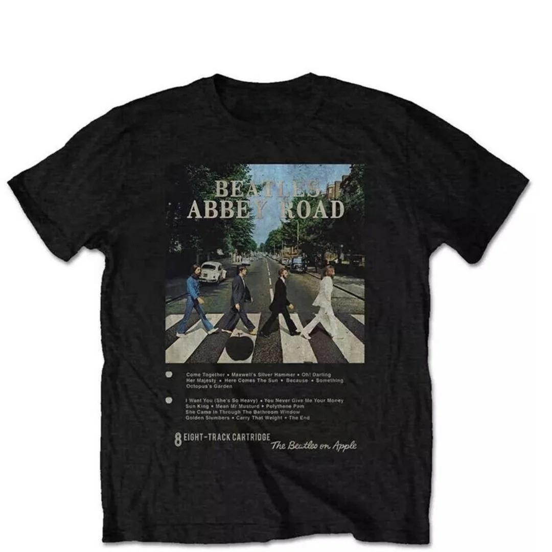 

1970 The Beatles Abbey Road - Ретро-футболка Леннона Весняний Спорт Чиста Бавовна Унісекс Футболка Одяг Футболка Y2k Жіноча XXXL бежевий