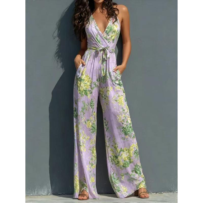 Tuta da sospensione per abbigliamento elegante da donna estivo