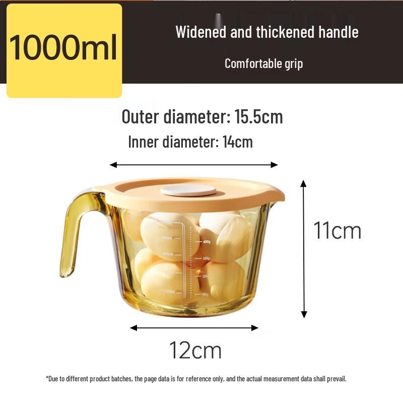 COOKER KING Heat-Resistant Borosilicate Glass Measuring Cup