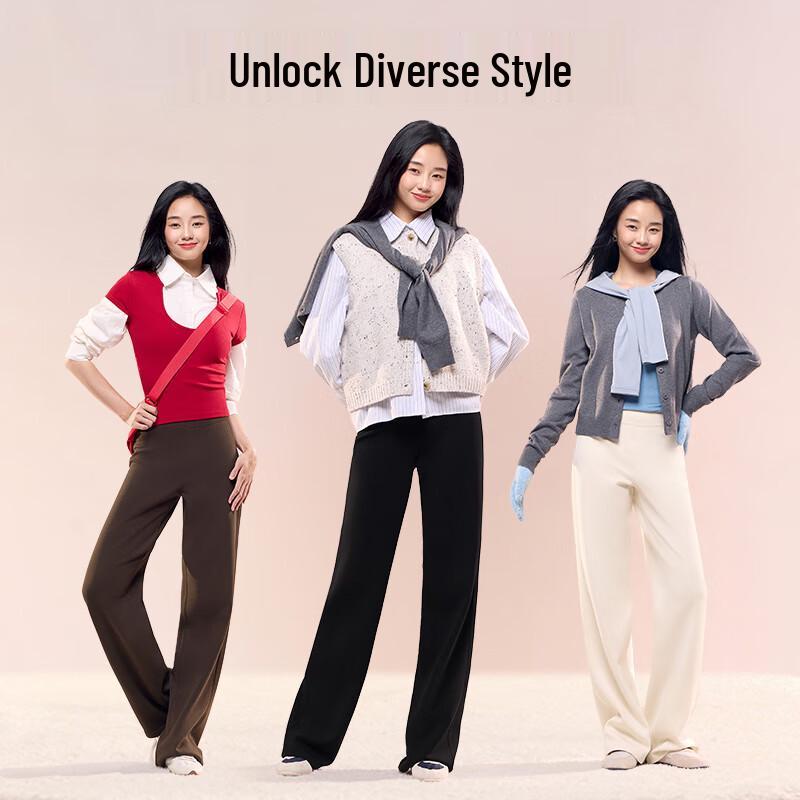 SIINSIIN Women's 6.0Pro Slimming Fleece-Lined Straight-Leg Pants