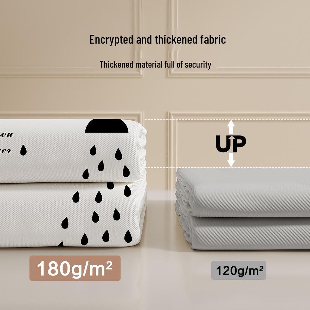 Premium Waterproof Mildew-resistant Bathroom Shower Curtain Set with Thickened Privacy Partition