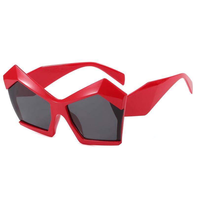 New Vintage Cat Eye Sunglasses Women Men Square Sun Glasses Big Eyewear  for Male Female Special Shaped Glasses