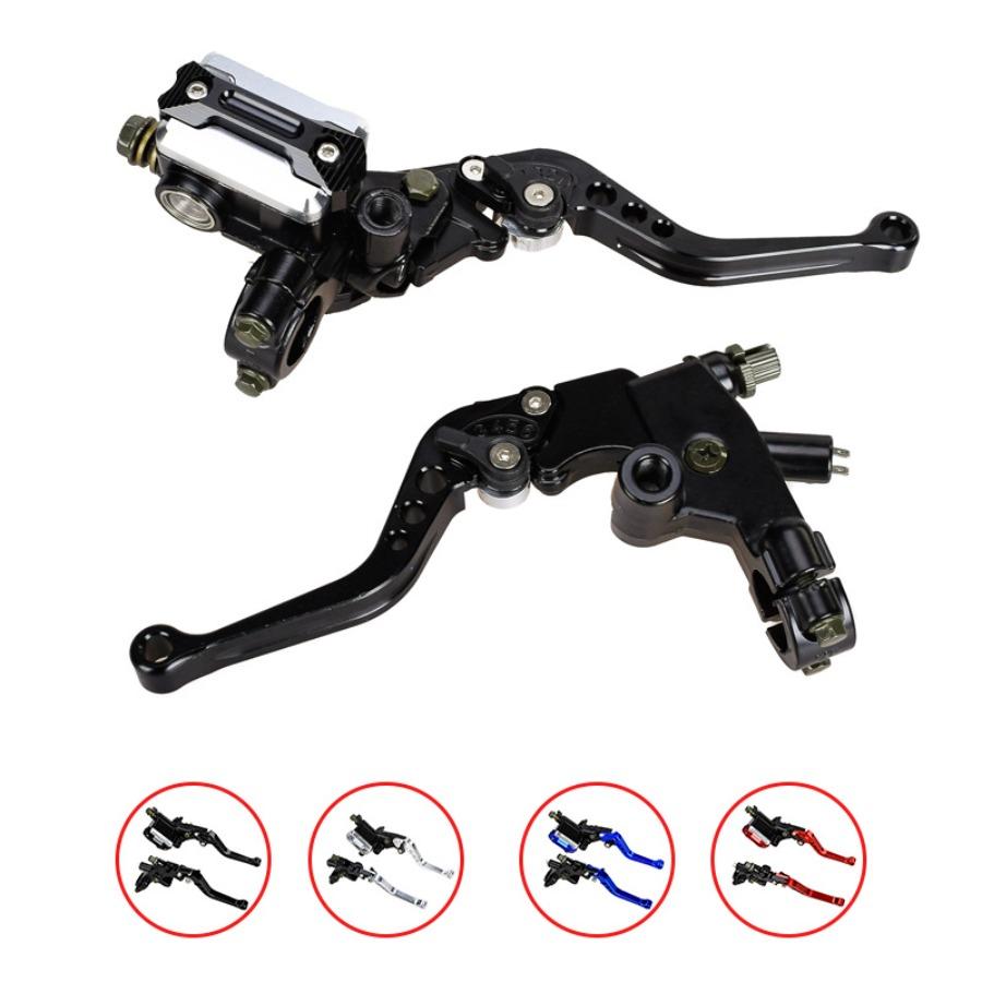 CNC-Machined Motorcycle Brake Master Cylinder Kit - 22MM Hydraulic Disc Brake & Clutch Assembly for Off-Road Bike Modifications