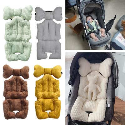 Coussin de siège de poussette Coussin d'insert de siège auto pour bébé Tout-petits Réversible Insert de siège auto pour nouveau-né pour le soutien de la tête et du corps de bébé Balancelle pour bébé Utilisation en poussette