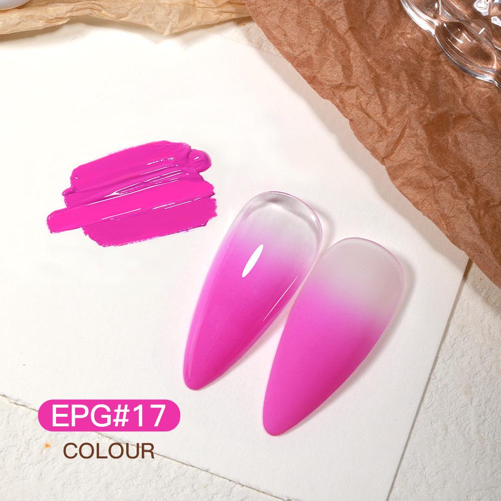 AS Rouge Pat Gel Nail Polish: High Saturation, Thick Gradient Blush Smudge Gel