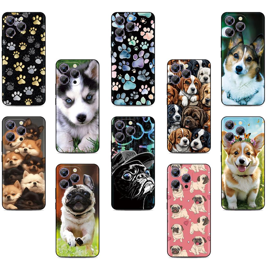 Puppy Dog Image Phone Case For ZTE Blade A76 4G A75 A73 A72 A71 A56 A55 A54 V80 Pro A35 Core A36 A51 Lite A34 A31 Plus A5 Cover
