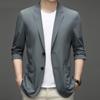 Men's Lightweight Summer Suit Jacket - Ultra-Thin Breathable High Elasticity Ice Silk Sun Protection Casual Blazer