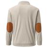 American Style Loose Sweatshirts Spring Autumn Men's Vintage Corduroy Stand-Up Collar Contrast Patchwork Casual Long-Sleeved Sweatshirt