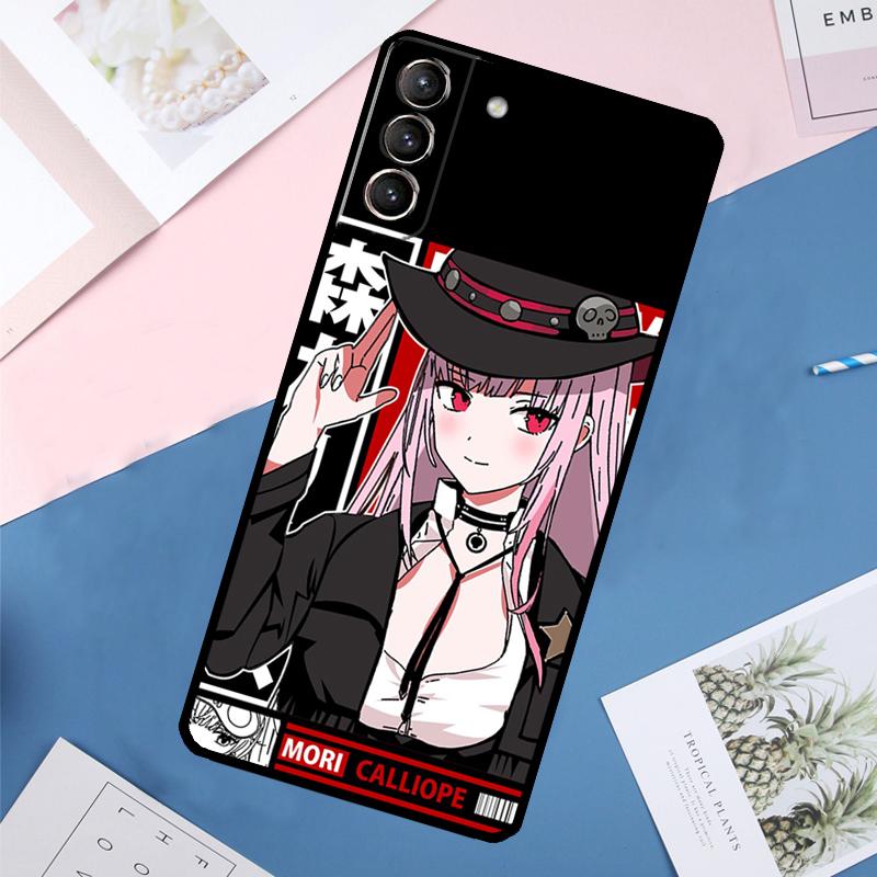 Calliope Mori Hololive Case For Samsung Galaxy S24 Ultra S20 S21 S22 S23 S25 Ultra S9 S10 Plus S25 FE Back Cover