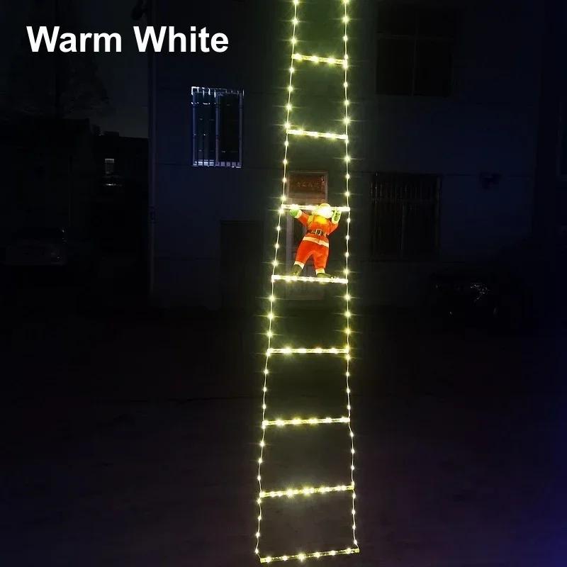 LED Christmas Ladder Lights Santa Claus Doll String Atmosphere Decoration Light for Indoor Outdoor Home Garden Christmas Decor