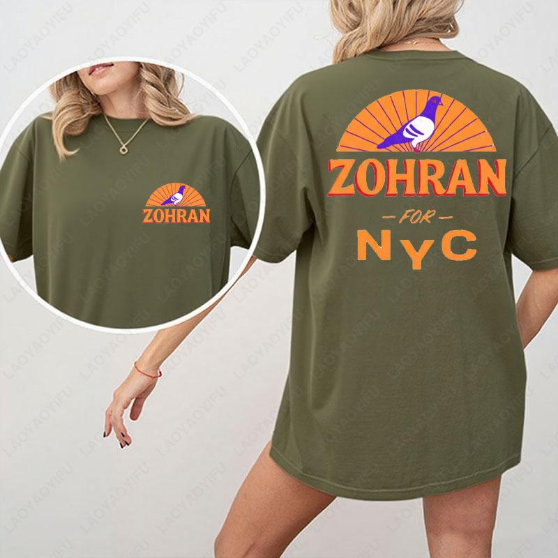Zohran Mamdani for New York City Cotton Shirt NYCs Mayor 2025 Graphic T Shirts Political Campaign Unisex Tees High Quality Tops