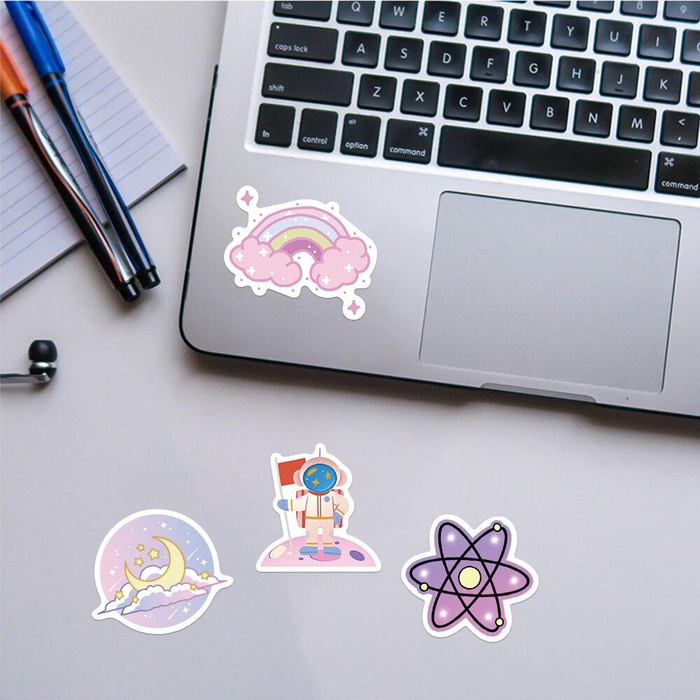 10/50pcs Kawaii Planet Astronaut Stickers Alien UFO  Graffiti Stickers for DIY Luggage Laptop Skateboard Motorcycle Bicycle Sticker