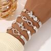 New diamond-encrusted devil's eye bracelet creative retro simple alloy single-layer trendy personalized jewelry