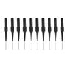 10Pcs 1mm Pen Point Puncture Free Wire Test Probe 4.0mm Jack Pin Seat Auto Parts Connector 26.010Black