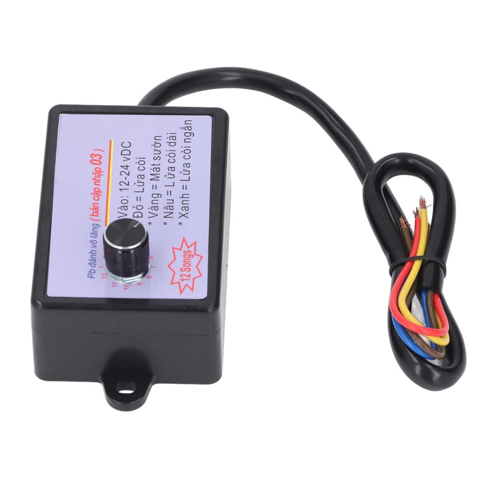 12 Tone Horn Controller Enhance Sound Quality Universal Fit Car Horn Controller for 12V To 24V