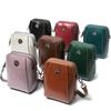 Women's Summer Versatile Small Shell Bag Cowhide Leather Purse Bag Simple Commuting with Crossbody Bag Ladies Cell Phe Pocket