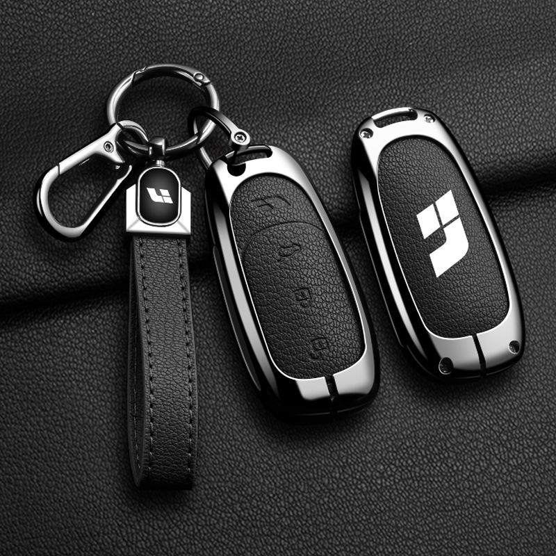 High-End L7 Key Case: Metal Buckle Shell Holder for L8 and Ideal One L6 Cars