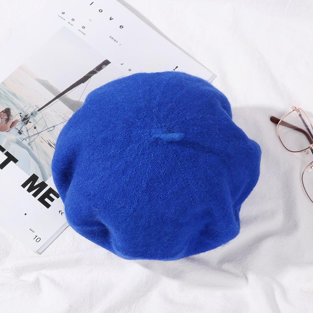 French Parent-Child Winter Warm Autumn Hat Felt Berets Wool Beret Cap Pumpkin Felt Headgear