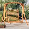 Solid Spruce Wood Swing with Teak Finish