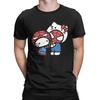 Hello Kitty Spiderman Boyfriend Girlfriend T-Shirt Men's Cotton Clothes Print  Round Neck Short Sleeve#Color