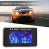 2PCS 12V/24V/36V Car LCD Screen Voltmeter + 10mm Water Thermometer Sensor
